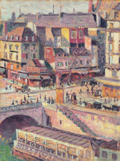 Le Pont Saint-Michel et le Quai des Orfèvres, Paris, vers 1900-03 - Maximilien Luce